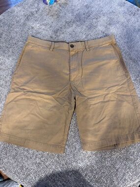 Banana Republic Flat-Front Chino Shorts - Brown